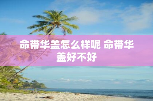 命带华盖怎么样呢 命带华盖好不好