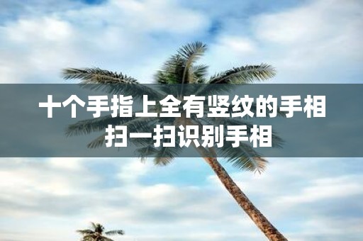 十个手指上全有竖纹的手相 扫一扫识别手相