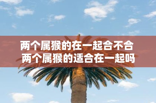 两个属猴的在一起合不合 两个属猴的适合在一起吗