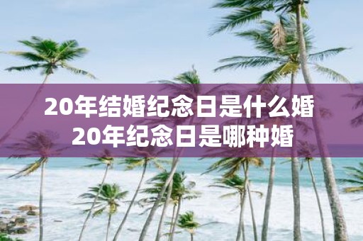 20年结婚纪念日是什么婚 20年纪念日是哪种婚