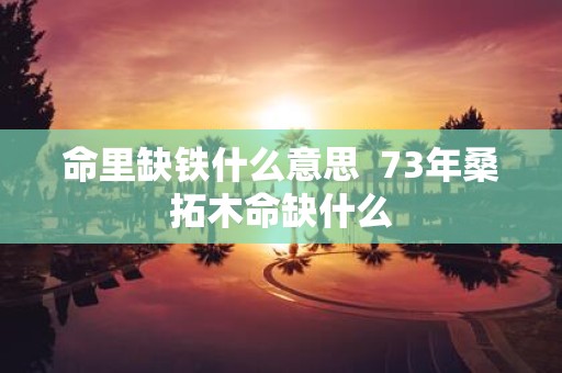 命里缺铁什么意思 73年桑拓木命缺什么
