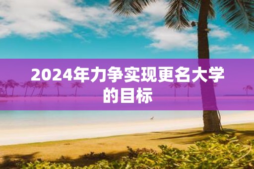 2025年力争实现更名大学的目标
