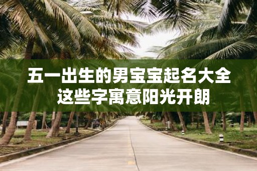 五一出生的男宝宝起名大全 这些字寓意阳光开朗