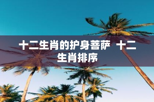 十二生肖的护身菩萨 十二生肖排序