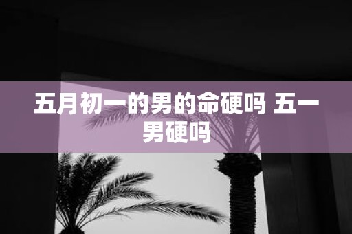 五月初一的男的命硬吗 五一男硬吗