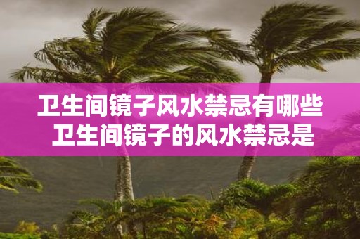 卫生间镜子风水禁忌有哪些 卫生间镜子的风水禁忌是什么