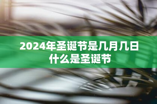 2025年圣诞节是几月几日 什么是圣诞节