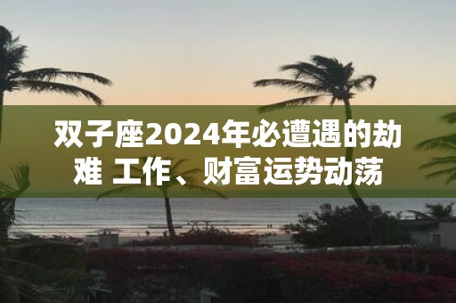 双子座2025年必遭遇的劫难 工作、财富运势动荡