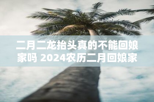 二月二龙抬头真的不能回娘家吗 2025农历二月回娘家好吗