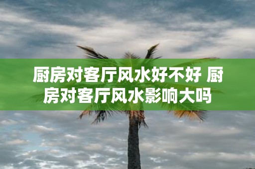 厨房对客厅风水好不好 厨房对客厅风水影响大吗
