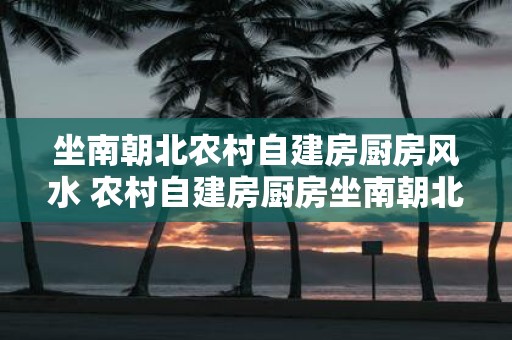 坐南朝北农村自建房厨房风水 农村自建房厨房坐南朝北好吗