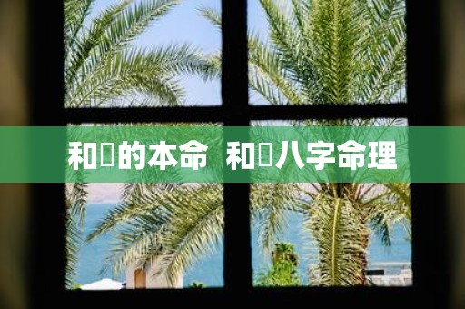 和珅的本命 和珅八字命理
