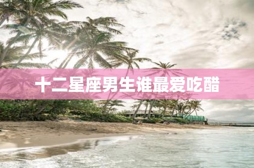 十二星座男生谁最爱吃醋