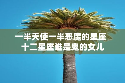 一半天使一半恶魔的星座 十二星座谁是鬼的女儿