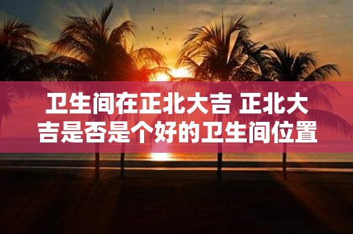 卫生间在正北大吉 正北大吉是否是个好的卫生间位置