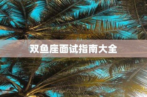 双鱼座面试指南大全