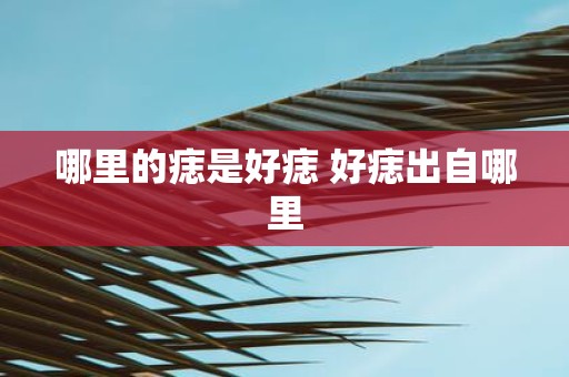 哪里的痣是好痣 好痣出自哪里