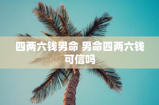 四两六钱男命 男命四两六钱可信吗