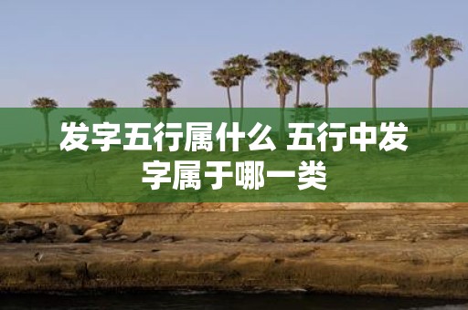 发字五行属什么 五行中发字属于哪一类