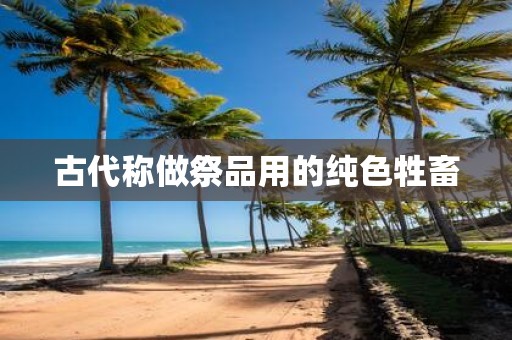 古代称做祭品用的纯色牲畜