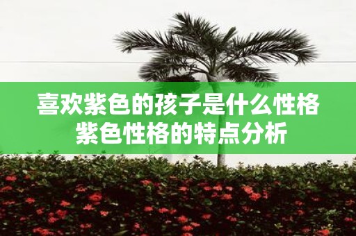喜欢紫色的孩子是什么性格 紫色性格的特点分析