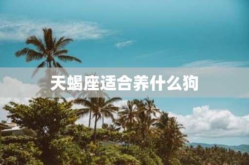 天蝎座适合养什么狗