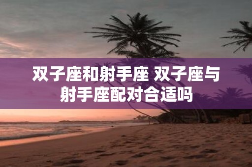双子座和射手座 双子座与射手座配对合适吗