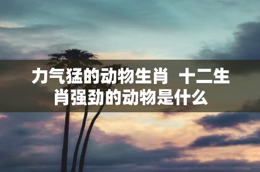 力气猛的动物生肖 十二生肖强劲的动物是什么