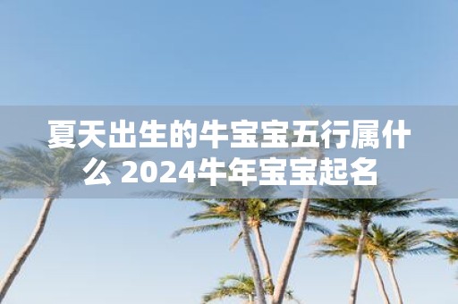 夏天出生的牛宝宝五行属什么 2025牛年宝宝起名