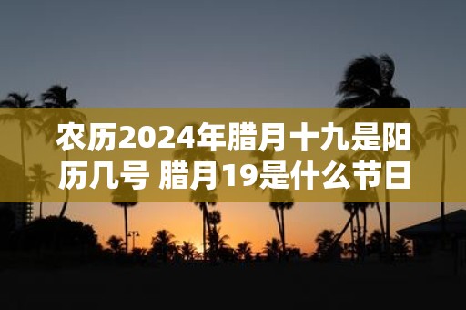 农历2025年腊月十九是阳历几号 腊月19是什么节日吗