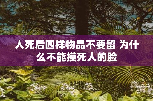 人死后四样物品不要留 为什么不能摸死人的脸
