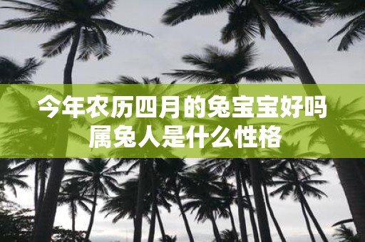 今年农历四月的兔宝宝好吗 属兔人是什么性格