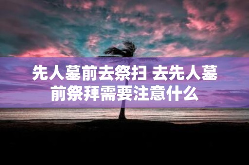 先人墓前去祭扫 去先人墓前祭拜需要注意什么
