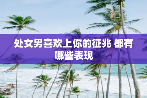 处女男喜欢上你的征兆 都有哪些表现