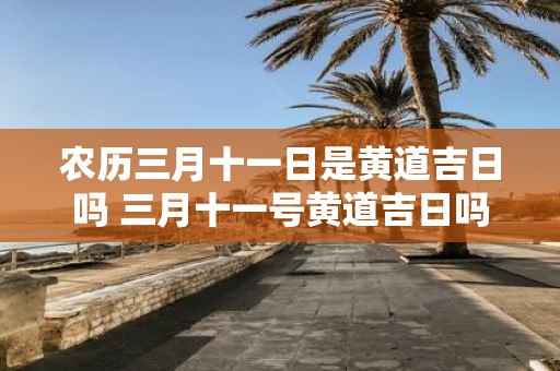 农历三月十一日是黄道吉日吗 三月十一号黄道吉日吗