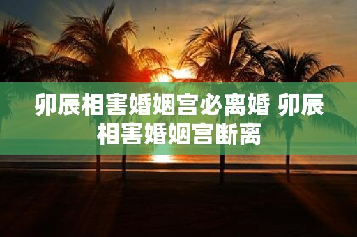 卯辰相害婚姻宫必离婚 卯辰相害婚姻宫断离