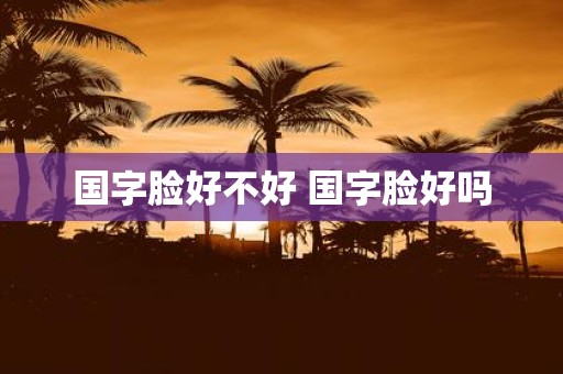 国字脸好不好 国字脸好吗