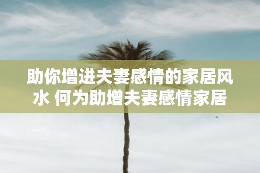 助你增进夫妻感情的家居风水 何为助增夫妻感情家居风水