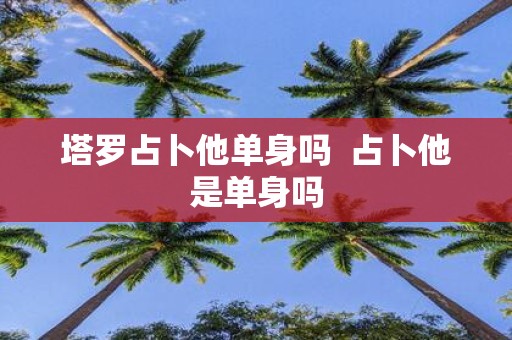 塔罗占卜他单身吗 占卜他是单身吗
