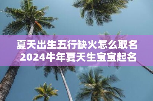 夏天出生五行缺火怎么取名 2025牛年夏天生宝宝起名