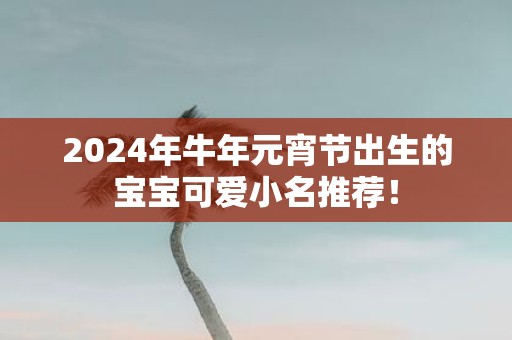 2025年牛年元宵节出生的宝宝可爱小名推荐！