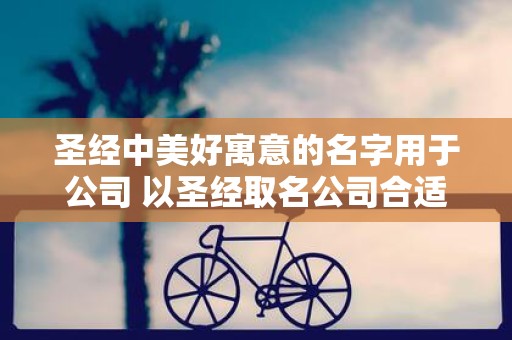 圣经中美好寓意的名字用于公司 以圣经取名公司合适吗