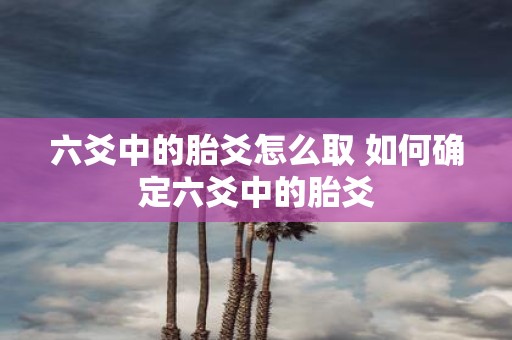 六爻中的胎爻怎么取 如何确定六爻中的胎爻