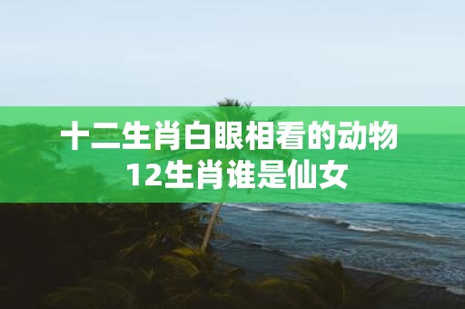 十二生肖白眼相看的动物 12生肖谁是仙女