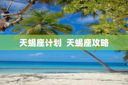 天蝎座计划 天蝎座攻略