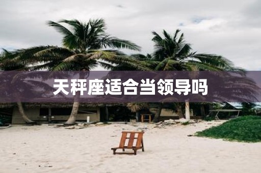 天秤座适合当领导吗