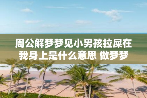 周公解梦梦见小男孩拉屎在我身上是什么意思 做梦梦到小男孩拉屎在我
