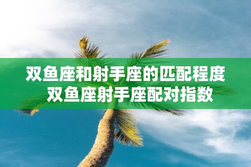 双鱼座和射手座的匹配程度  双鱼座射手座配对指数