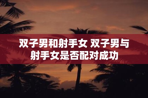 双子男和射手女 双子男与射手女是否配对成功