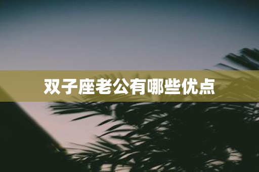 双子座老公有哪些优点